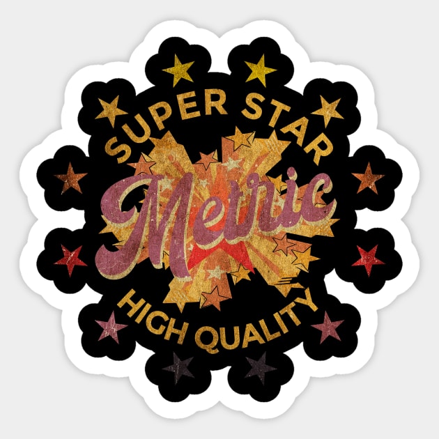 SUPER STAR -Metric Sticker by Superstarmarket